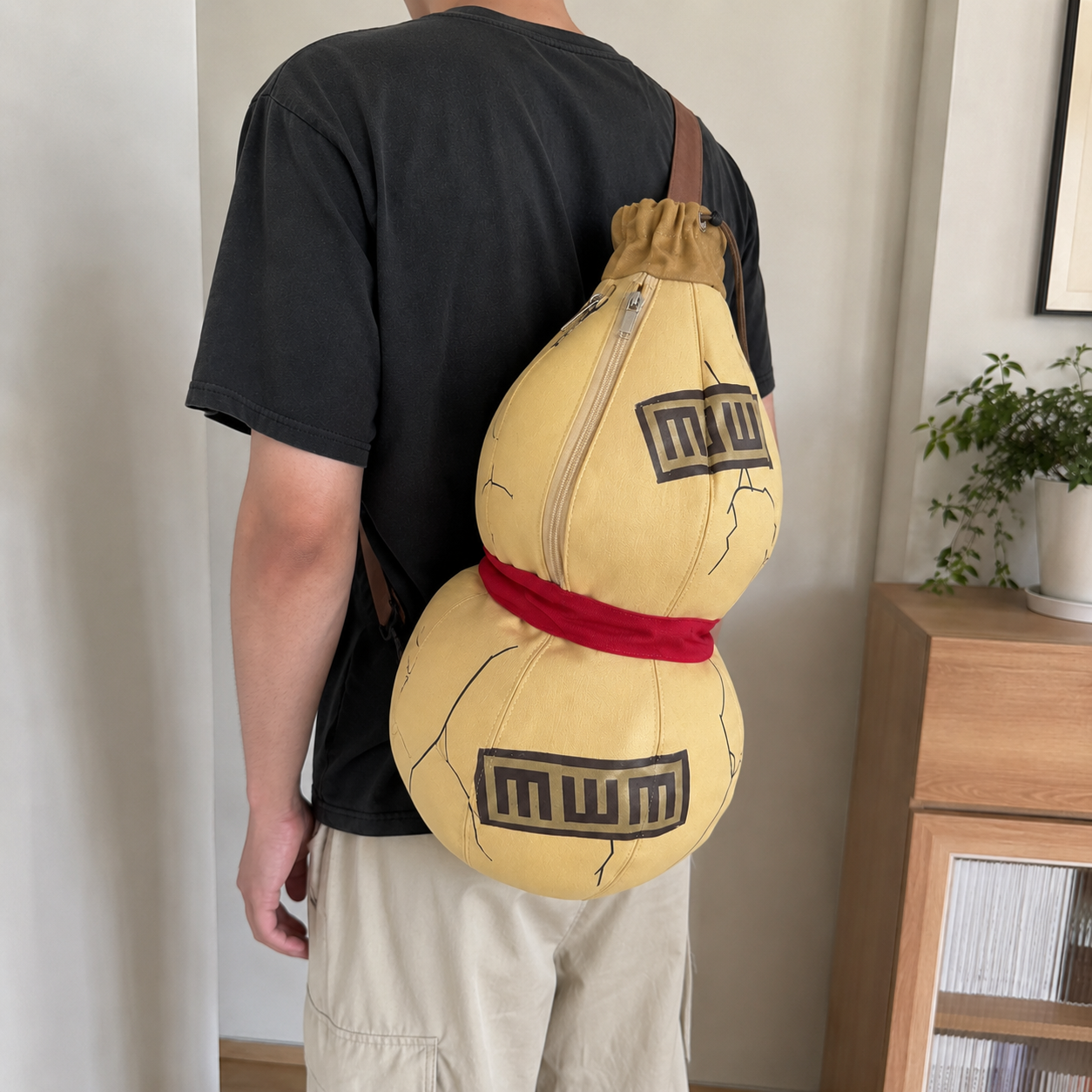 Sand Gourd Crossbody Bag